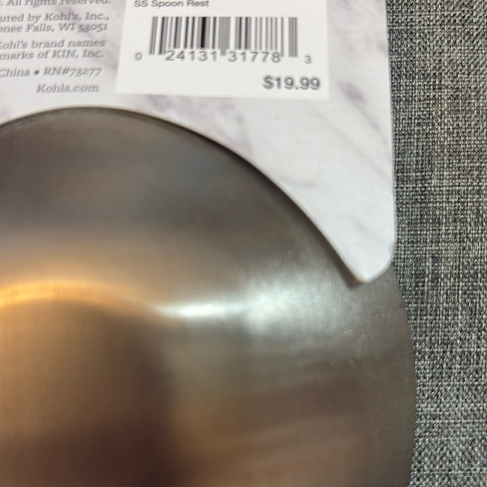 Food Network Stainless Steel Spoon Rest - new in package - Picture 5 of 5